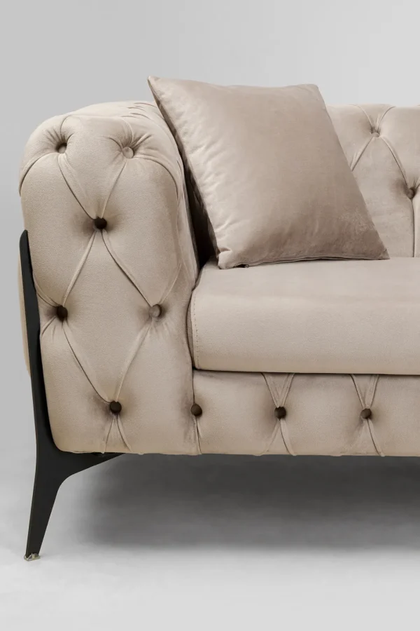 Sohvat>KARE Design Bellissima Sohva 2-istuttava - Sametti, Beige 200cm