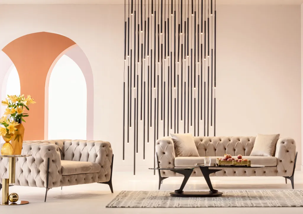 bellissima_sohva_istuttava__sametti_beige_cm_9.webp Sohvat>KARE Design Bellissima Sohva 2-istuttava - Sametti, Beige 200cm