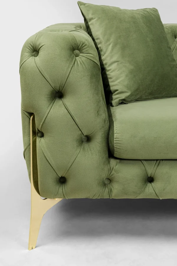 Sohvat>KARE Design Bellissima Sohva 3-istuttava - Sametti, Vihreä 240cm