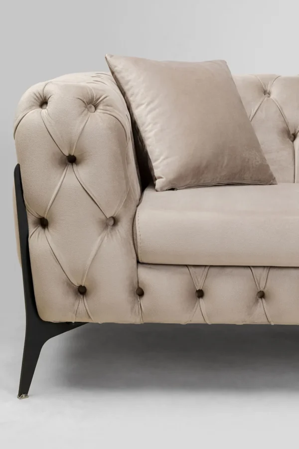 Olohuone | Kulmasohvat>KARE Design Bellissima Velvet Kulmasohva Taupe Oikea 240x180cm