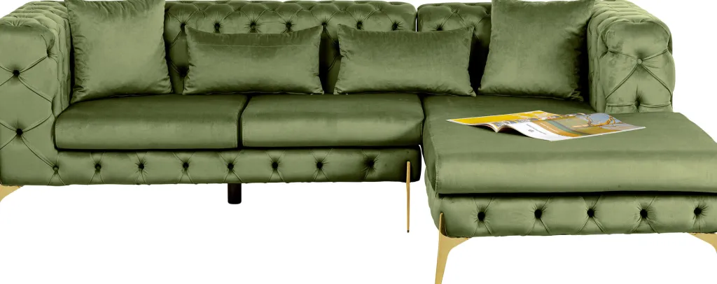 bellissima_velvet_kulmasohva_vihre_oikea_xcm_2.webp Olohuone | Kulmasohvat>KARE Design Bellissima Velvet Kulmasohva Vihreä Oikea 240x180cm