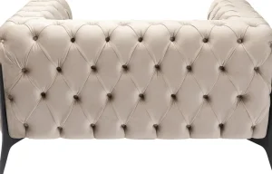 Nojatuolit>KARE Design Bellissima Velvet Nojatuoli, Sametti, Taupe 120cm