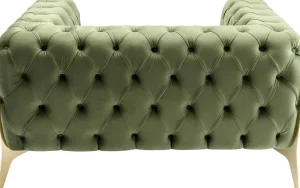 Nojatuolit>KARE Design Bellissima Velvet Nojatuoli, Sametti, Vihreä 120cm