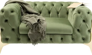 Nojatuolit>KARE Design Bellissima Velvet Nojatuoli, Sametti, Vihreä 120cm