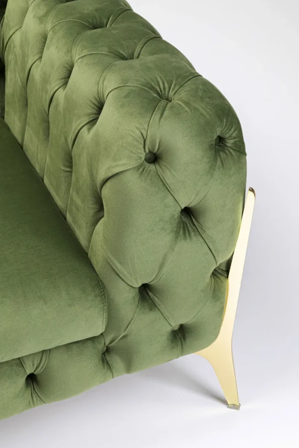 Nojatuolit>KARE Design Bellissima Velvet Nojatuoli, Sametti, Vihreä 120cm