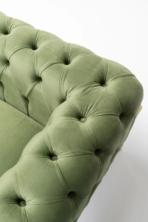 Nojatuolit>KARE Design Bellissima Velvet Nojatuoli, Sametti, Vihreä 120cm