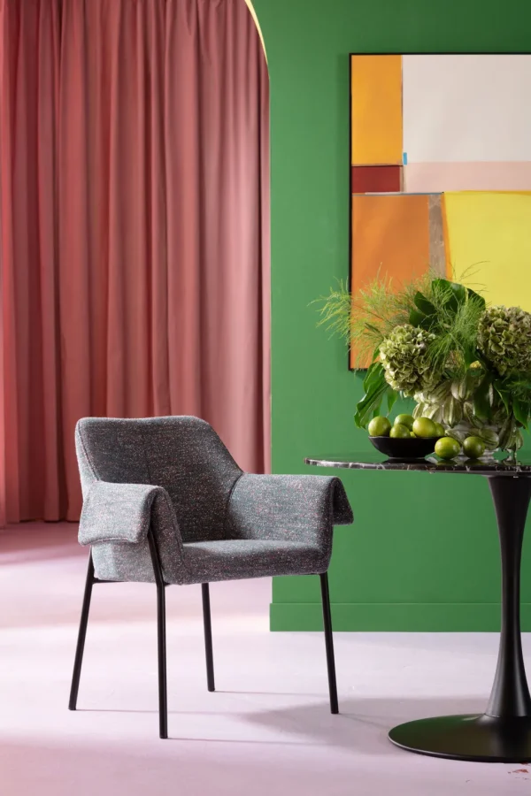 Tuolit>KARE Design Bess Flitter Tuoli Käsinojilla, Harmaa