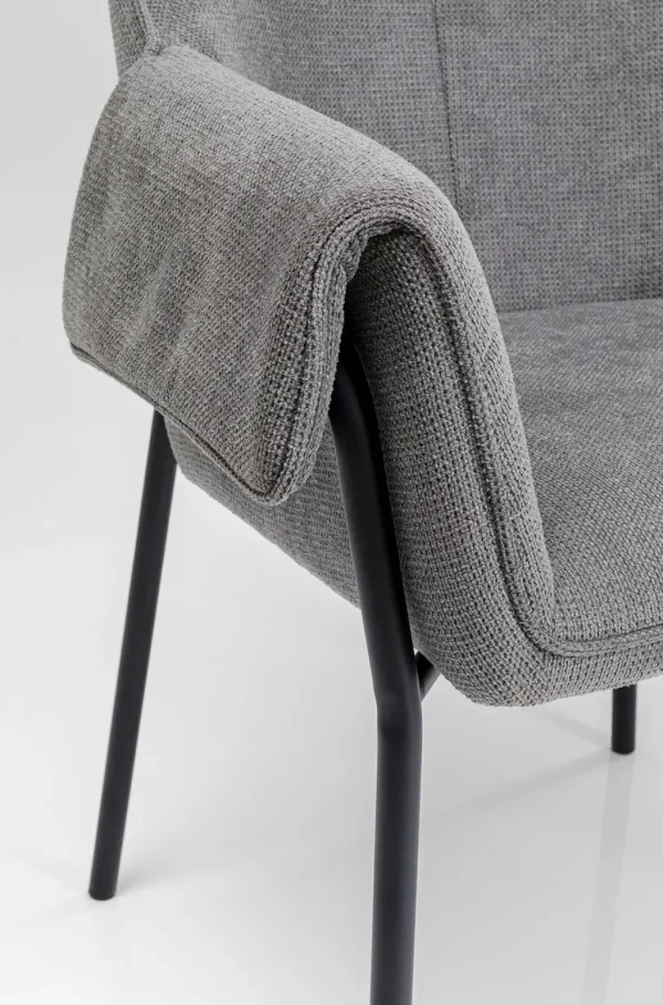 Tuolit>KARE Design Bess Tuoli Käsinojilla, Harmaa
