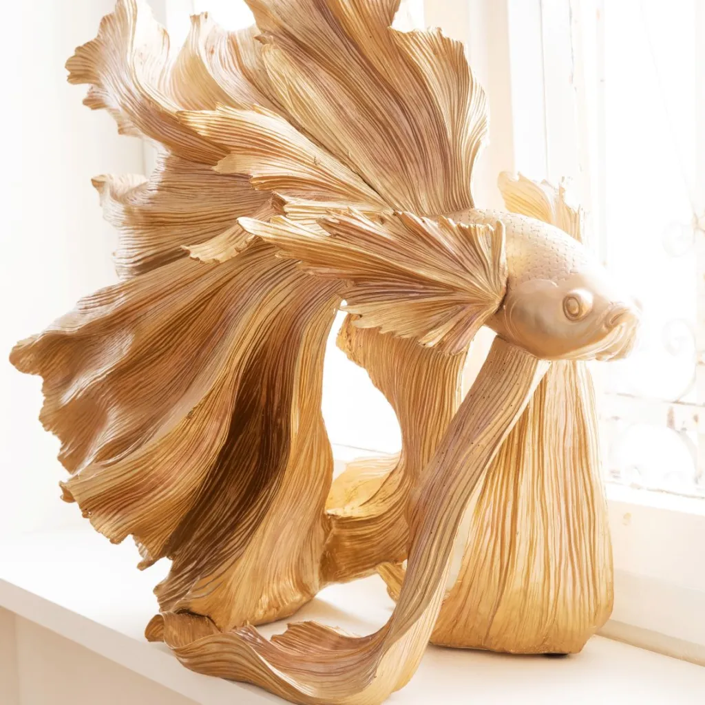 betta_fish_koristeesine_kulta_0.webp Koriste-Esineet>KARE Design Betta Fish Koriste-esine Kulta