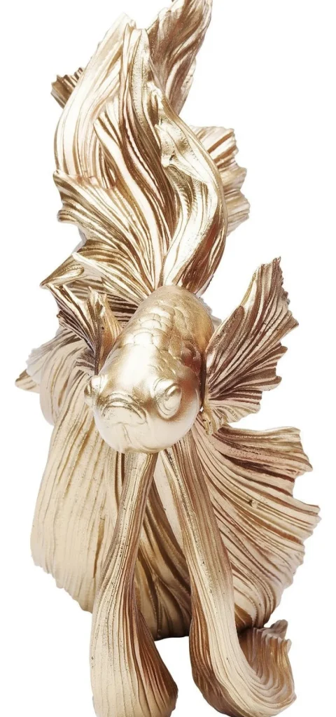 Koriste-Esineet>KARE Design Betta Fish Small Kala Koriste-esine, Kulta