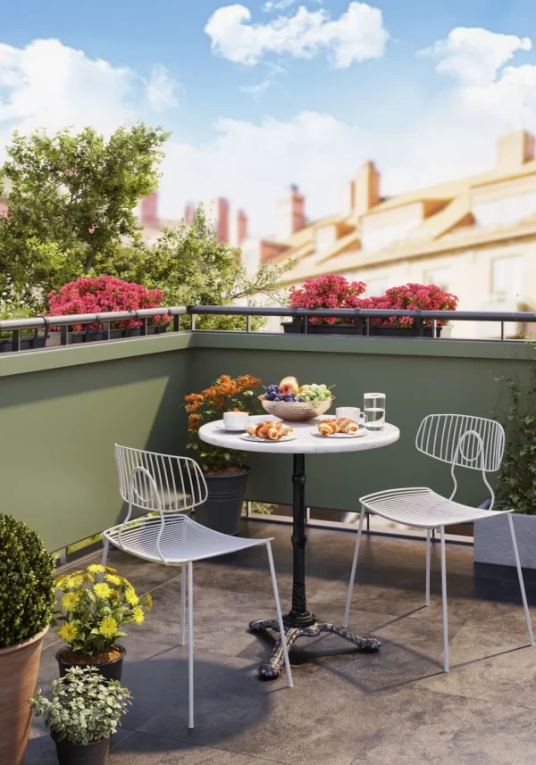Baaripöydät>KARE Design Bistro Table Kaffeehaus Pyöreä Pöytä, Valkoinen Ø 60