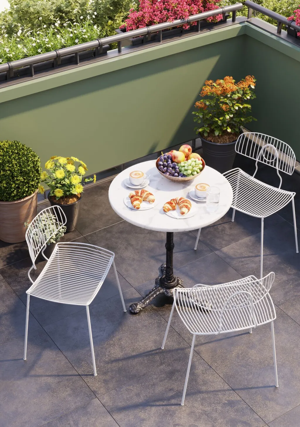 bistro_table_kaffeehaus_pyre_pyt_valkoinen___6.webp Baaripöydät>KARE Design Bistro Table Kaffeehaus Pyöreä Pöytä, Valkoinen Ø 60