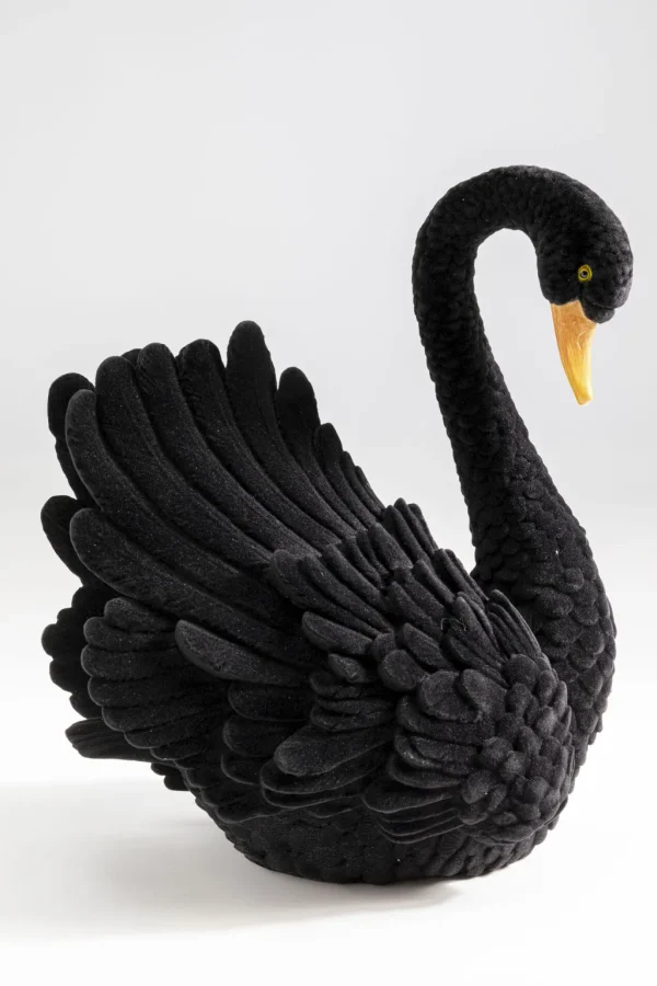 Koriste-Esineet>KARE Design Black Swan Musta Joutsen Koriste-esine 28cm