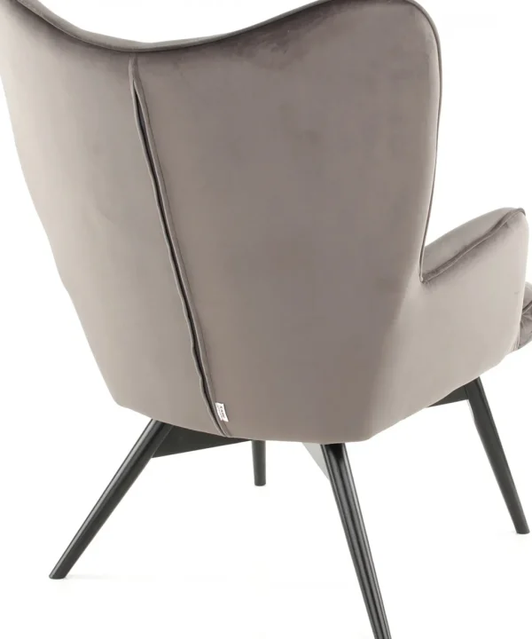 Olohuone | Nojatuolit>KARE Design Black Vicky Velvet Nojatuoli Harmaa