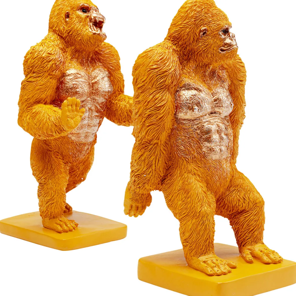 bookend_gorilla_orange_set_0.webp Kirjatuet>KARE Design Bookend Gorilla Orange (2/Set)