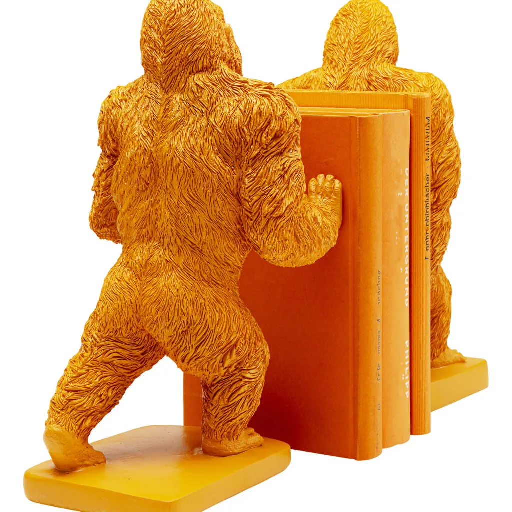 bookend_gorilla_orange_set_4.webp Kirjatuet>KARE Design Bookend Gorilla Orange (2/Set)