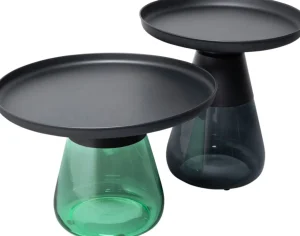 Sohvapöydät | Olohuone>KARE Design Bottiglia Sivupöytä, Vihreä/musta Ø 60cm
