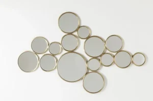 Peilit>KARE Design Bubbles Seinäpeili, Messinki 138x93cm