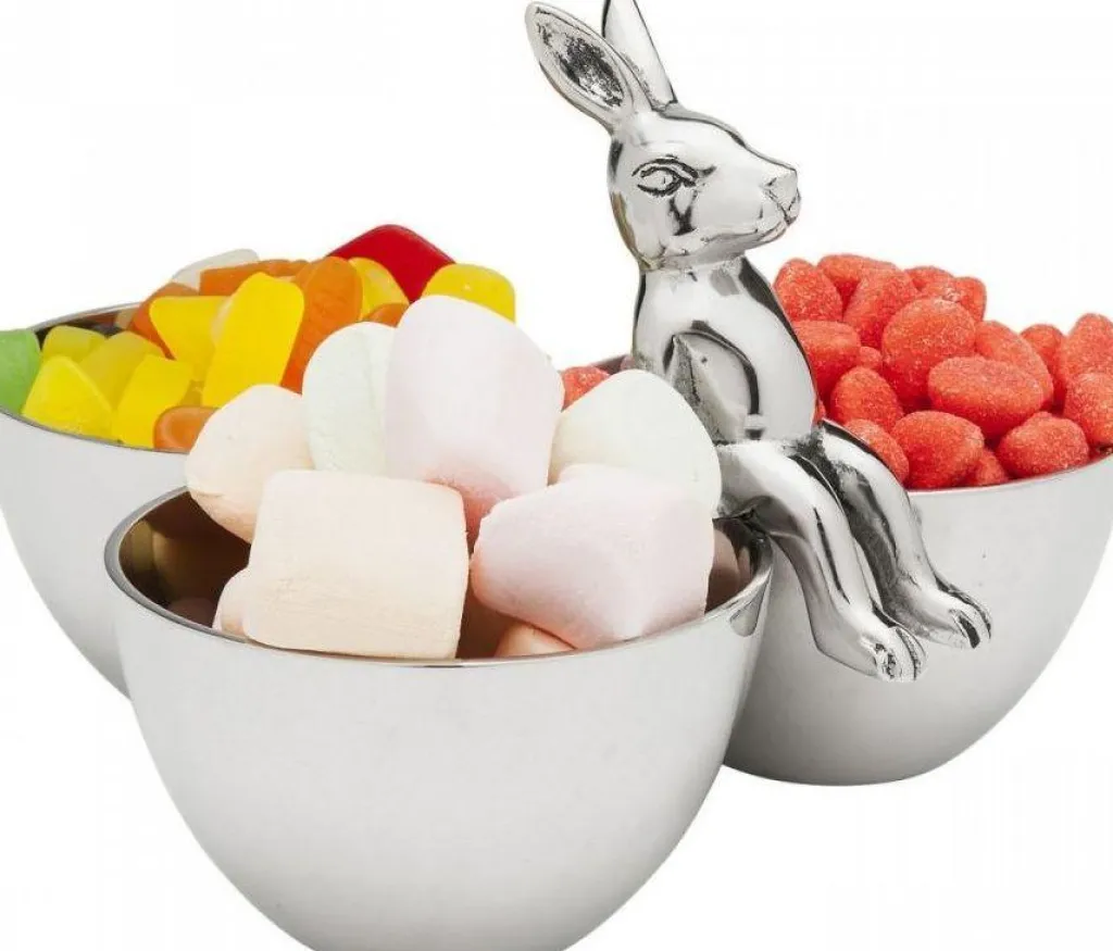 bunny_tre_pupu_kulho_hopea_3.webp Astiat Snackseille>KARE Design Bunny Tre Pupu Kulho, Hopea