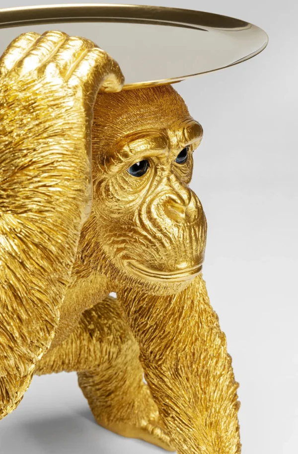 Koriste-Esineet>KARE Design Butler Playing Chimp Simpanssi Koriste-esine Kulta 52cm