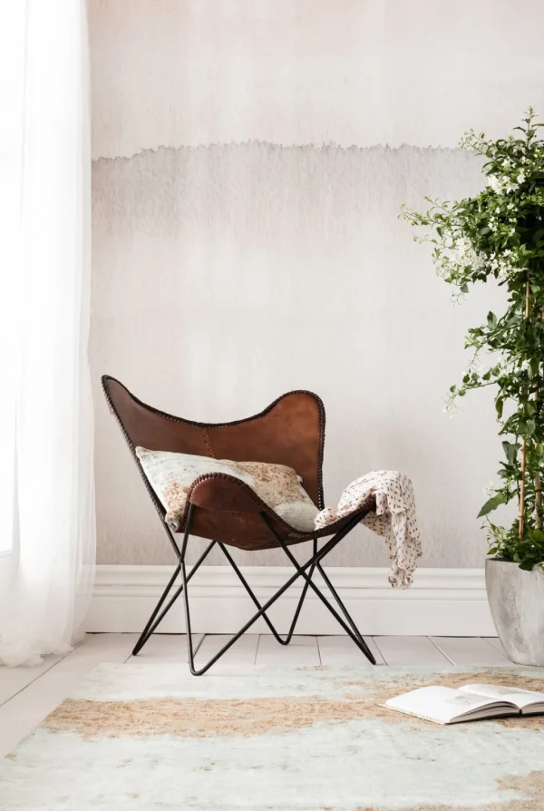 Olohuone | Nojatuolit>KARE Design Butterfly Econo Nojatuoli, Ruskea