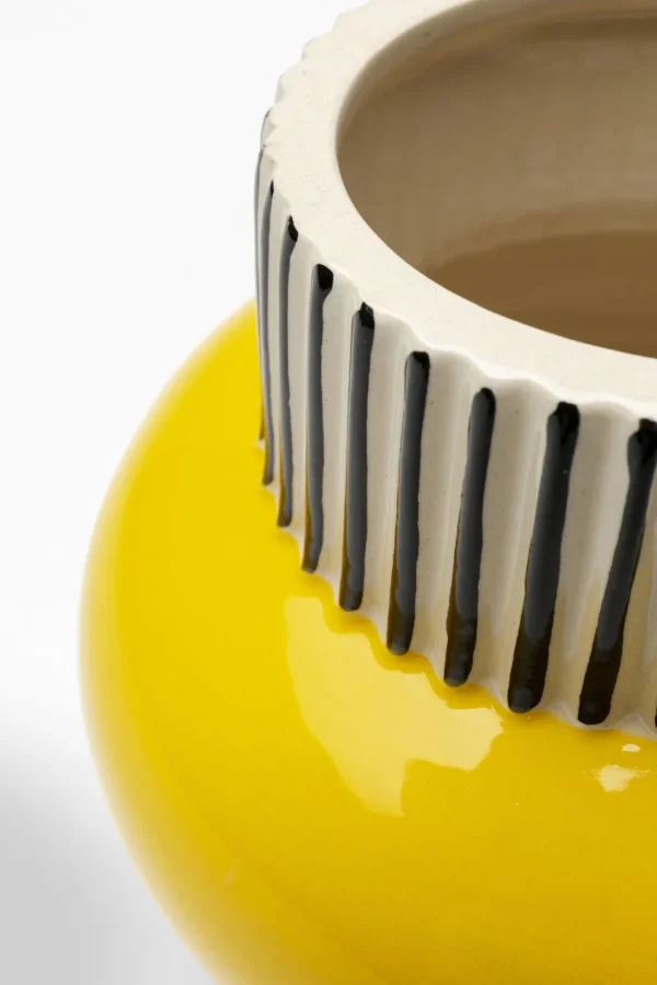 Maljakot | Olohuone>KARE Design Calabria Maljakko Keltainen 16 Cm