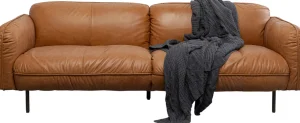 Sohvat>KARE Design Calgary Sohva, Nahkaa Vaalean Ruskea 228cm