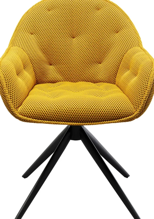 Tuolit>KARE Design Carlito Mesh Kääntyvä Tuoli Keltainen