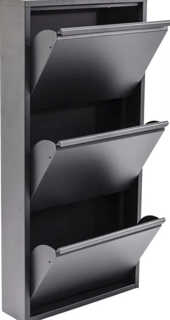 Kenkäkaapit>KARE Design Caruso 3 Kenkäkaappi, Antrasiitti