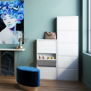 Kenkäkaapit>KARE Design Caruso 5 Kenkäkaappi, Valkoinen