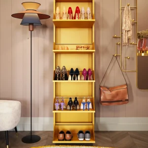 Kenkäkaapit>KARE Design Caruso Kenkäkaappi Keltainen 5 Lokeroa