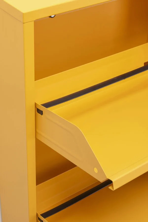 Kenkäkaapit>KARE Design Caruso Kenkäkaappi Keltainen 3 Lokeroa