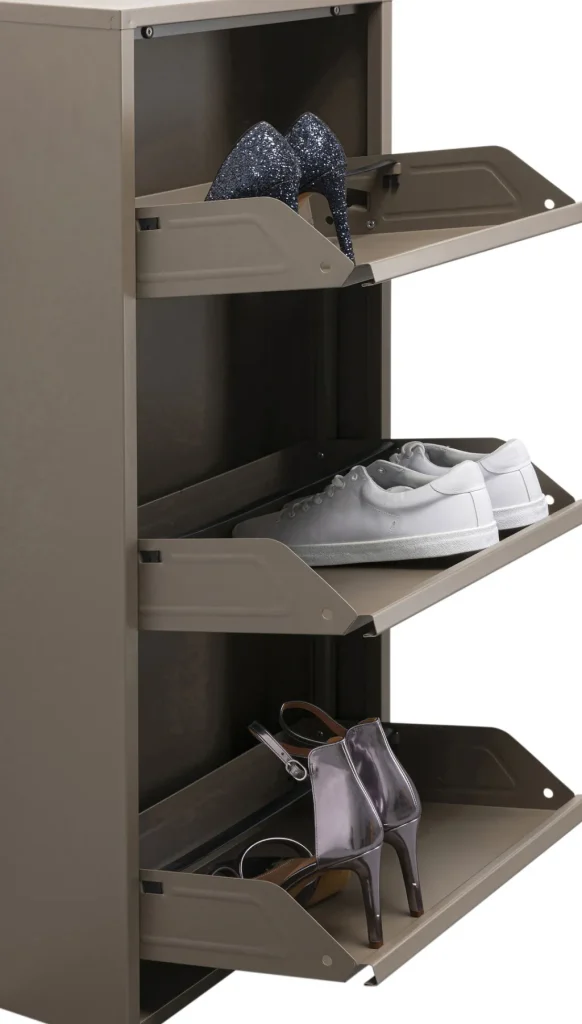 Kenkäkaapit>KARE Design Caruso Kenkäkaappi Taupe 3 Lokeroa