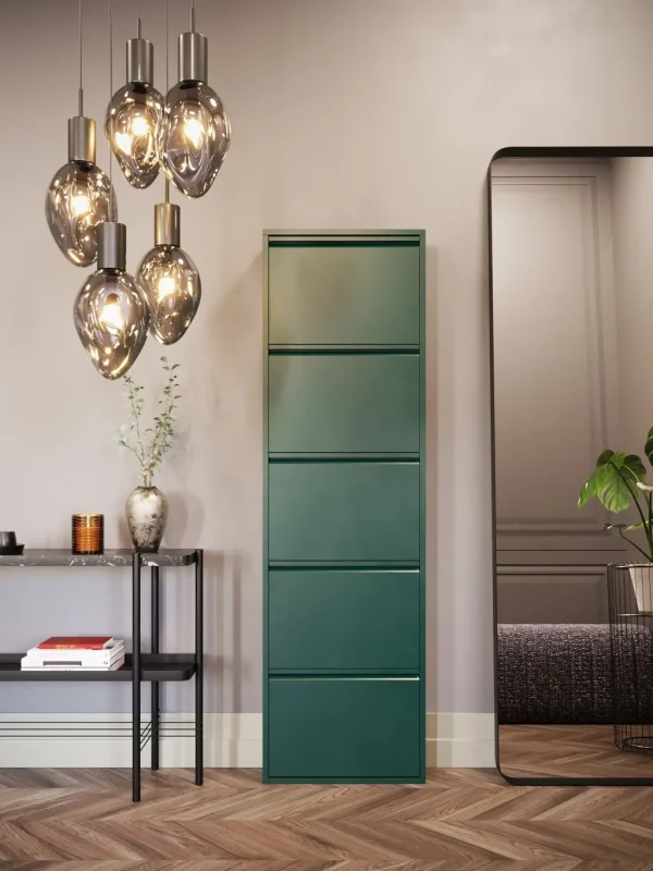 Kenkäkaapit>KARE Design Caruso Kenkäkaappi Vihreä 5 Lokeroa