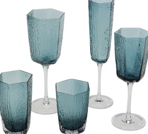 Viinilasit | Lasit>KARE Design Cascata Blue Valkoviinilasi Sininen