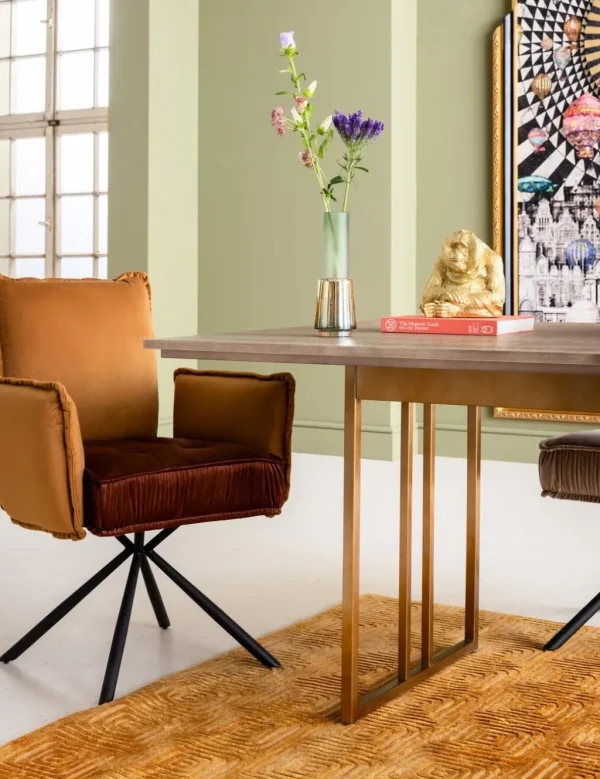 Tuolit>KARE Design Chelsea Tuoli Käsinojilla, Ruskea