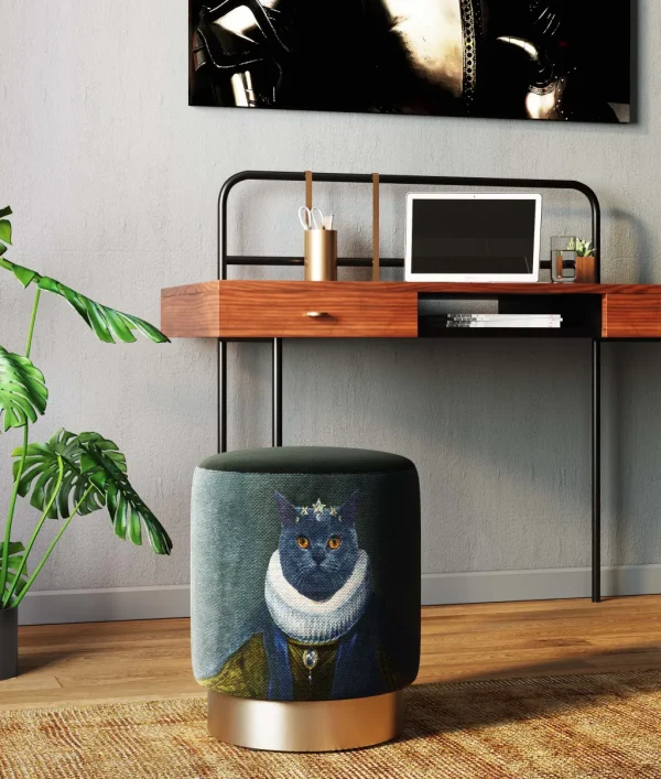 Rahit Ja Jakkarat>KARE Design Cherry Mr. Cat Rahi, Jakkara, Messinki Ø32cm