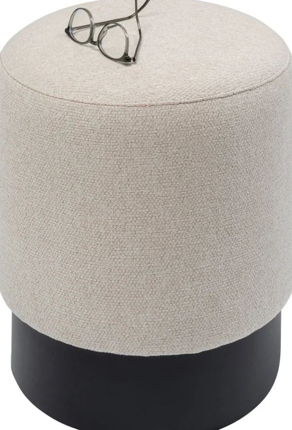 Rahit Ja Jakkarat>KARE Design Cherry Rahi, Jakkara - Kermanvärinen, Musta Ø36cm
