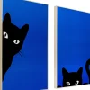 Taulut>KARE Design Ciao Gatto Kissat Kehystetty Taulu (2/Setti)