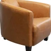 Nojatuolit>KARE Design Cigar Lounge Nojatuoli Nahkaa, Vaalean Ruskea