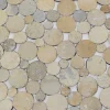 Matot>KARE Design Circle Pyöreä Matto - Nahkaa, Beige Ø250cm