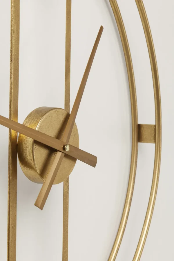 Kellot>KARE Design Clip Gold Seinäkello, Kulta Ø60cm