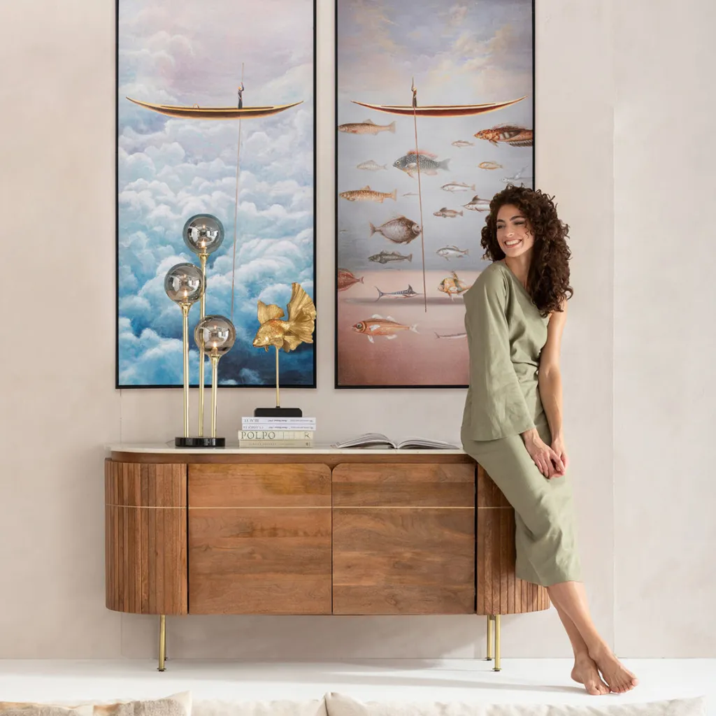 cloud_boat_kehystetty_taulu_xcm_0.webp Taulut | Olohuone>KARE Design Cloud Boat Kehystetty Taulu 60x120cm