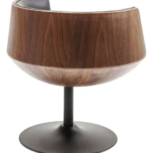 Tuolit>KARE Design Club Kääntyvä Nojatuoli, Pähkinä