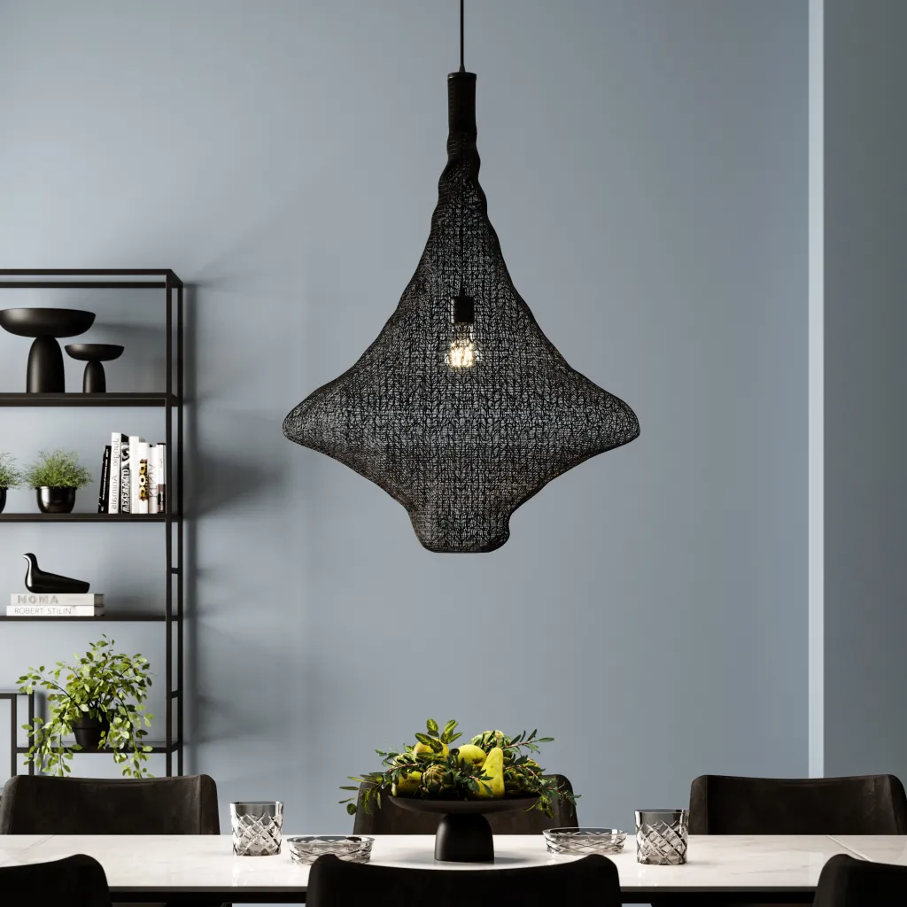 cocoon_riippuvalaisin_musta_cm_7.webp Riippuvalaisimet>KARE Design Cocoon Riippuvalaisin, Musta Ø89cm