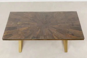 Pöydät>KARE Design Conley Ruokapöytä - Ristikkojalka, Messinki 180x90cm