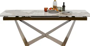 Pöydät>KARE Design Connesso Jatkettava Pöytä, Messinki 200(+60)x100cm