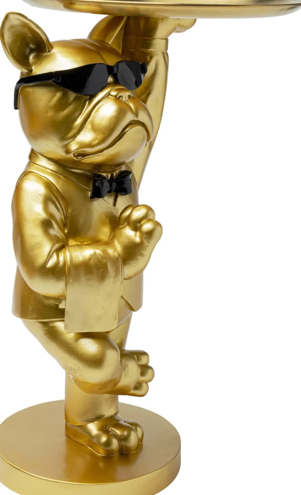 Sohvapöydät | Olohuone>KARE Design Cool Bulldog Sivupöytä, Tarjotin, Kulta 34x55cm