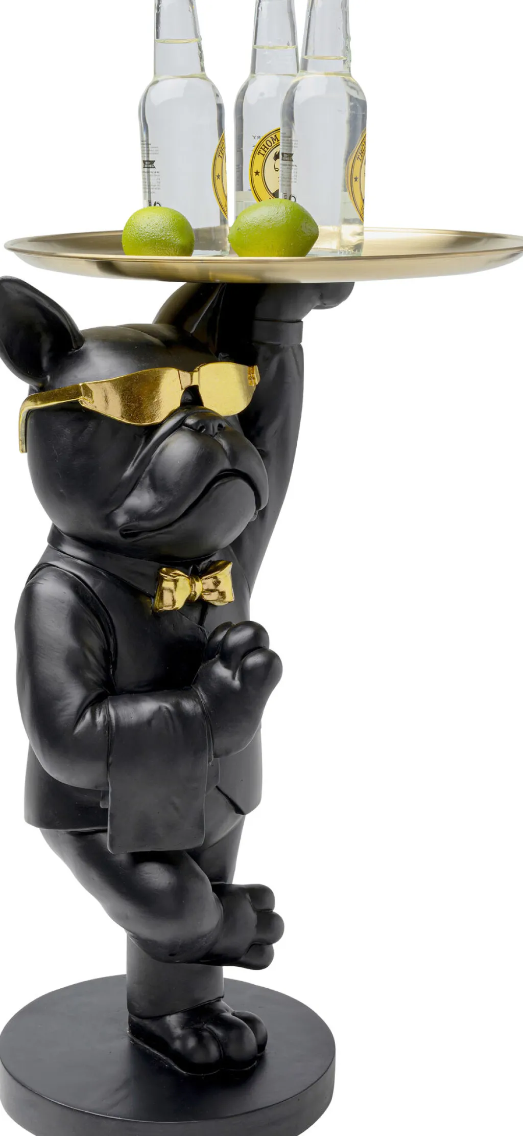 cool_bulldog_sivupyt_tarjotin_musta_xcm_0.webp Sohvapöydät | Olohuone>KARE Design Cool Bulldog Sivupöytä, Tarjotin, Musta 34x55cm