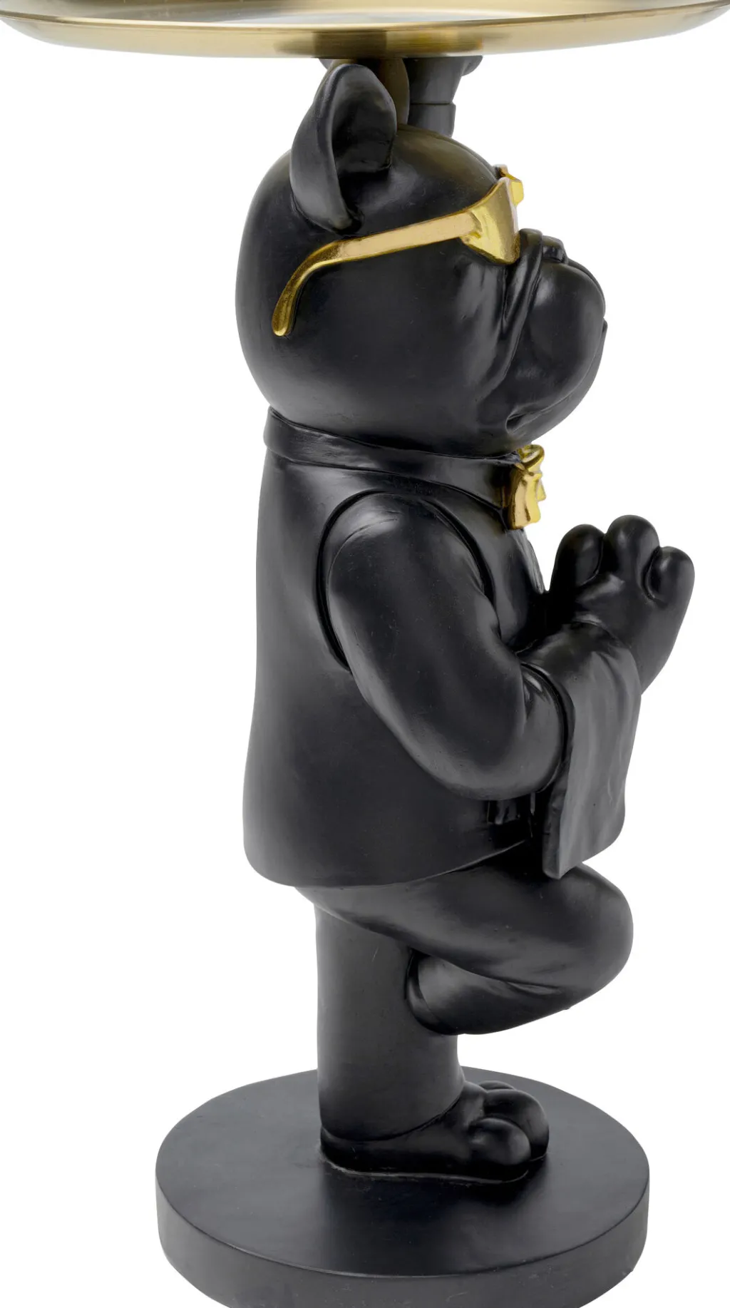 cool_bulldog_sivupyt_tarjotin_musta_xcm_2.webp Sohvapöydät | Olohuone>KARE Design Cool Bulldog Sivupöytä, Tarjotin, Musta 34x55cm